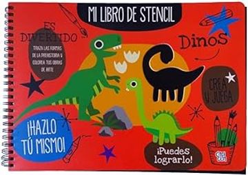 portada DINOS, MI LIBRO DE STENCIL NV (in Spanish)