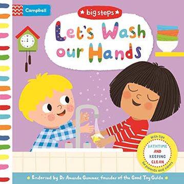 portada Let's Wash our Hands: Bathtime and Keeping Clean (Campbell big Steps, 10) (en Inglés)