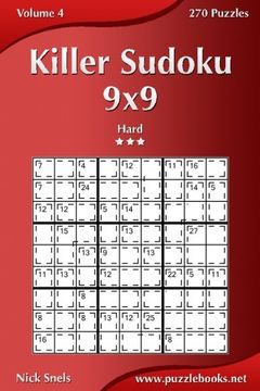 portada Killer Sudoku 9x9 - Hard - Volume 4 - 270 Puzzles (en Inglés)