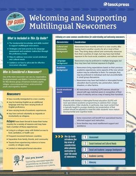 Tesol Zip Guide: Welcoming and Supporting Multilingual Newcomers (Pack of 10) (en Anglais)