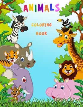 portada Animals Coloring Book: Activity Book for Kids (en Inglés)