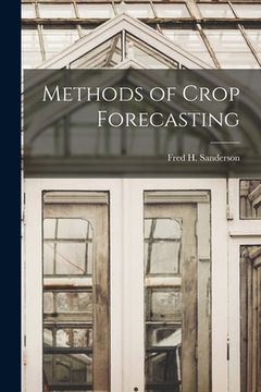 portada Methods of Crop Forecasting (en Inglés)