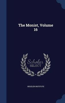 portada The Monist, Volume 16