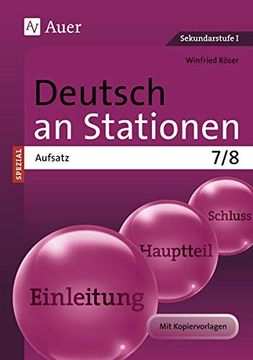 portada Deutsch an Stationen Spezial Aufsatz 7-8 -Language: German (en Alemán)