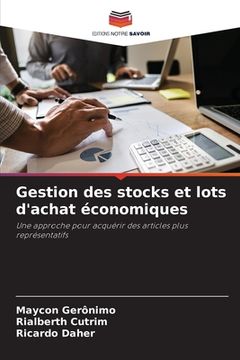 portada Gestion des stocks et lots d'achat économiques (en Francés)