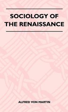 portada sociology of the renaissance (in English)