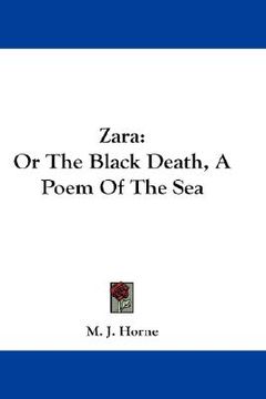 portada zara: or the black death, a poem of the sea (in English)
