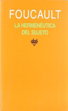 portada La Hermeneutica del Sujeto (in Spanish)