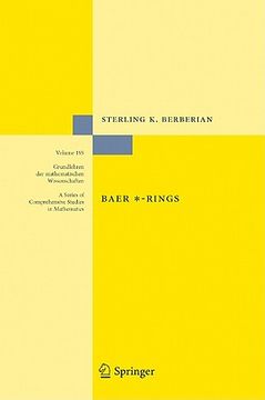 portada baer *-rings: reprint of the 1972 edition with errata list and later developments indicated