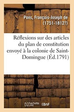portada Réflexions sur Quelques Articles du Plan de Constitution Envoyé par L'assemblée Nationale (Sciences Sociales) (in French)