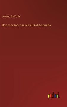 portada Don Giovanni ossia Il dissoluto punito (en Italiano)