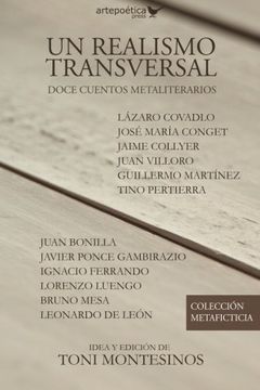 portada Un realismo transversal: doce cuentos metaliterarios (Colección Metaficticia) (Volume 1) (Spanish Edition)