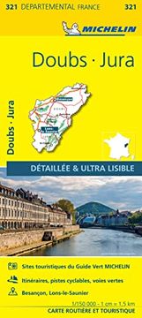 portada Doubs, Jura - Michelin Local map 321: Map