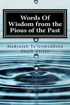 portada Words Of Wisdom from the Pious of the Past: Biographies - Hazrat Moulana Ashraf Ali Thanwi RA - Hazrat Moulana Muhammad Ilyaas Kandhelwi RA - Hazrat S (en Inglés)