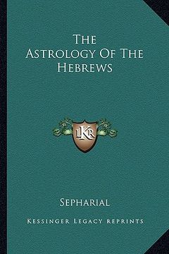 portada the astrology of the hebrews (en Inglés)