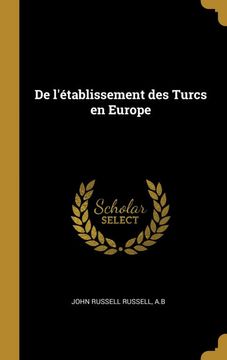 portada De L'établissement des Turcs en Europe (in French)