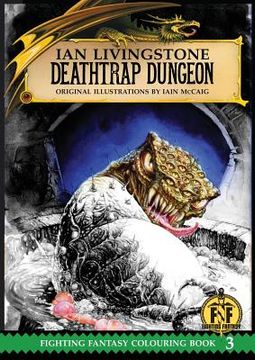 portada Official Fighting Fantasy Colouring Book 3: Deathtrap Dungeon (en Inglés)