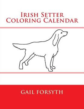 portada Irish Setter Coloring Calendar (in English)