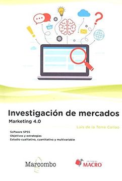 portada Investigación de mercados. Marketing 4.0 (in Spanish)