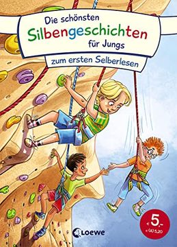 portada Die Schönsten Silbengeschichten für Jungs zum Ersten Selberlesen: Erstlesebuch mit Farbiger Silbentrennung ab 6 Jahre (in German)