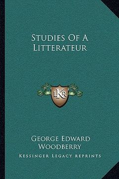portada studies of a litterateur (in English)