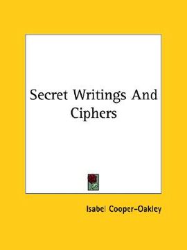 portada secret writings and ciphers