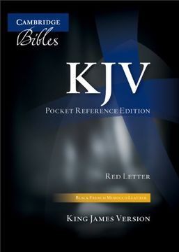 portada Kjv Pocket Reference Bible, Black French Morocco Leather, Thumb Index, Red-Letter Text, Kj243: Xri (en Inglés)