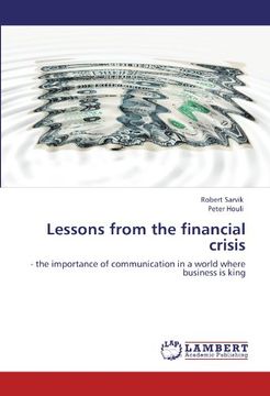 portada lessons from the financial crisis (in English)