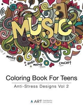 portada Coloring Book For Teens: Anti-Stress Designs Vol 2 (Volume 2)
