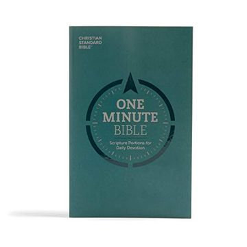 portada Csb one Minute Bible: Scripture Portions for Daily Devotion (en Inglés)