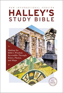 portada Niv, Halley's Study Bible, Hardcover, red Letter Edition, Comfort Print: Making the Bible's Wisdom Accessible Through Notes, Photos, and Maps (en Inglés)