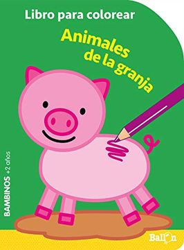 portada Colorear Bambinos - Animales Granja (in Spanish)