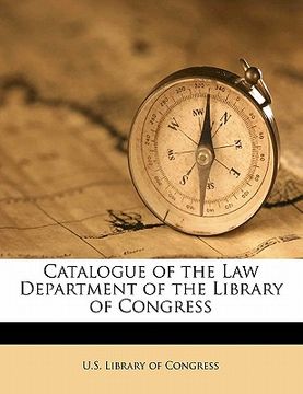 portada catalogue of the law department of the library of congress (en Inglés)