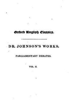 portada Samuel Johnson Works - Parliamentary Debates - Volume II