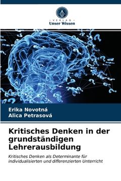 portada Kritisches Denken in der grundständigen Lehrerausbildung (in German)
