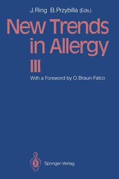 portada new trends in allergy iii (en Inglés)