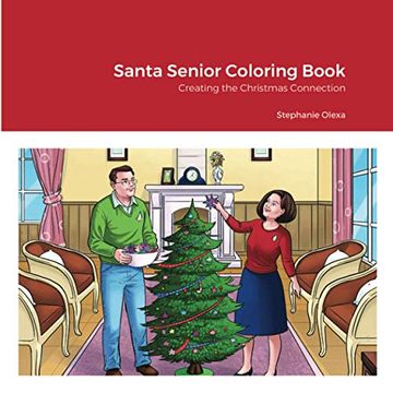 portada Santa Senior Coloring Book: Creating the Christmas Connection (en Inglés)