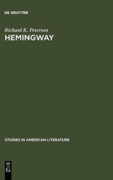 portada Hemingway (Studies in American Literature) (en Inglés)