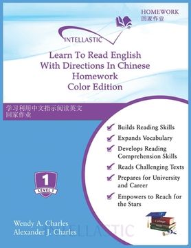 portada Learn To Read English With Directions In Chinese Homework: Color Edition (in English)