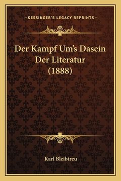 portada Der Kampf Um's Dasein Der Literatur (1888) (in German)