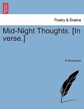 portada mid-night thoughts. [in verse.] (in English)