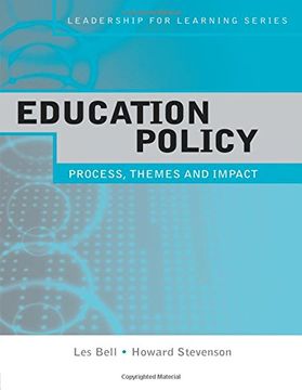 portada Education Policy: Process, Themes and Impact (Leadership for Learning Series) (en Inglés)