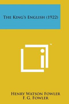 portada The King's English (1922) (in English)