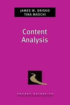 portada Content Analysis (Pocket Guides to Social Work Research Methods) (en Inglés)