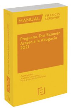 portada Manual Preguntas Test Examen Acceso a la Abogacía 2021