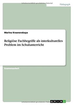 portada Religiöse Fachbegriffe als interkulturelles Problem im Schulunterricht (German Edition)