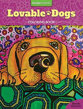 portada Lovable Dogs Coloring Book (en Inglés)