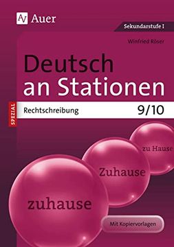 portada Deutsch an Stationen Spezial Rechtschreibung 9-10: Übungsmaterial zu den Kernthemen der Bildungsstandards Klasse 9/10 (en Alemán)