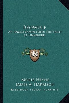 portada beowulf: an anglo-saxon poem; the fight at finnsburh: a fragment (1883) (in English)
