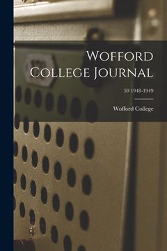 portada Wofford College Journal; 59 1948-1949 (en Inglés)